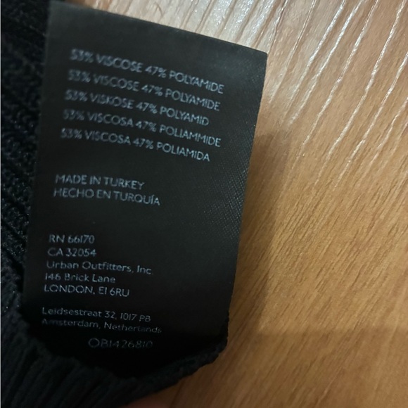 Anthropologie Black Knit Top Size L - Picture 4 of 4